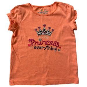 Jumping Beans 2T Girls “Princess” Orange T-Shirt